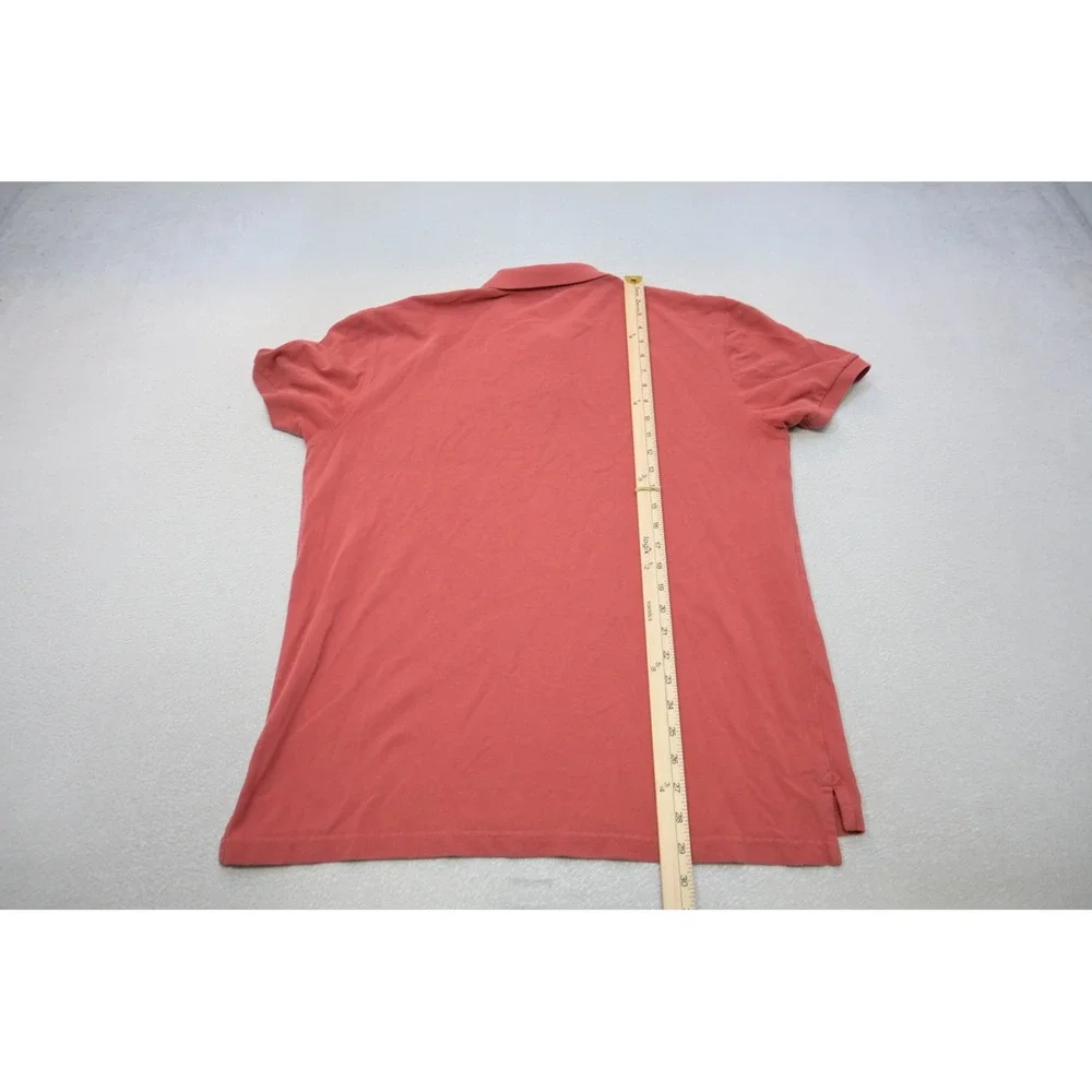 J. Crew Polo Shirt Mens Large Salmon Pink Casual Short Sleeve Excellent